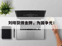 九城游戏中心官网-刘翔获得金牌，为国争光！